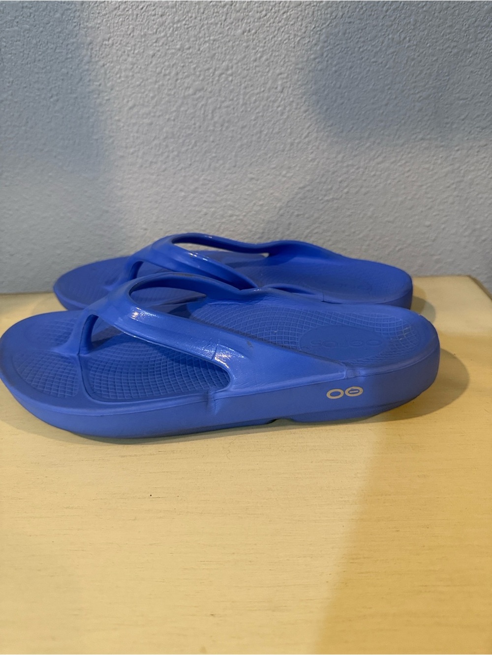OOFOS Royal Blue Women's Recovery Flip Flops